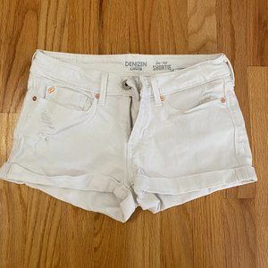 Levi's from Denizen low rise shorties white shorts